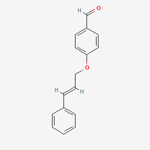 molecular formula C16H14O2 B1602583 (E)-4-(Cinnamyloxy)benzaldehyde CAS No. 79844-40-9