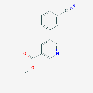 B1602586 Ethyl 5-(3-cyanophenyl)pyridine-3-carboxylate CAS No. 864685-41-6