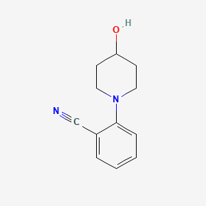 molecular formula C12H14N2O B1602590 2-(4-Hydroxypiperidin-1-yl)benzonitrile CAS No. 887593-80-8