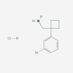 (1-(3-Bromophenyl)cyclobutyl)methanamine hydrochloride