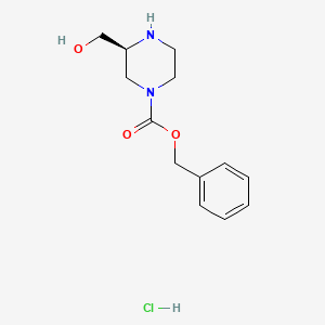 (S)-benzyl 3-(hydroxymethyl)piperazine-1-carboxylate hydrochloride
