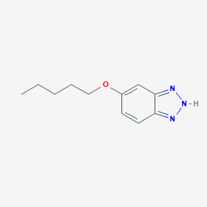 molecular formula C11H15N3O B160260 1H-Benzotriazole, 5-(pentyloxy)- CAS No. 133145-29-6