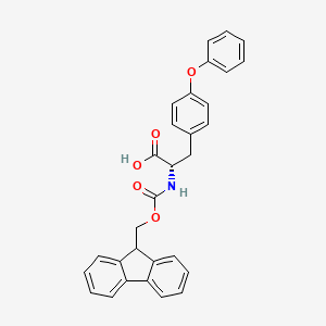 molecular formula C30H25NO5 B1602603 Fmoc-4-(苯氧基)-L-苯丙氨酸 CAS No. 180414-93-1