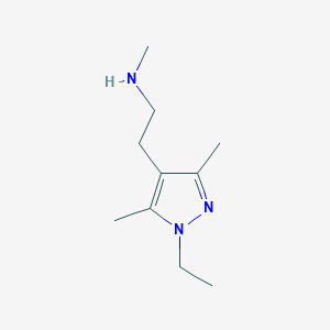 N-[2-(1-ethyl-3,5-dimethyl-1H-pyrazol-4-yl)ethyl]-N-methylamine