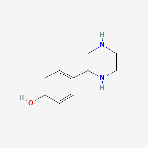 molecular formula C10H14N2O B1602629 4-(Piperazin-2-yl)phenol CAS No. 783251-37-6