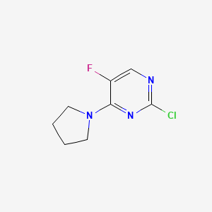 2-Chloro-5-fluoro-4-(pyrrolidin-1-yl)pyrimidine