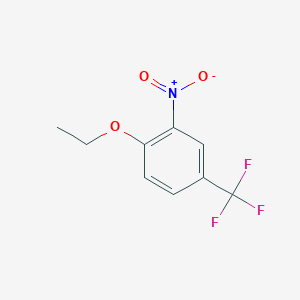molecular formula C9H8F3NO3 B1602634 1-Ethoxy-2-nitro-4-(trifluoromethyl)benzene CAS No. 655-08-3