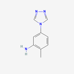 molecular formula C9H10N4 B1602638 2-methyl-5-(4H-1,2,4-triazol-4-yl)aniline CAS No. 954325-79-2