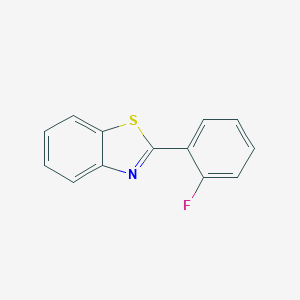 molecular formula C13H8FNS B160264 2-(2-Fluorophenyl)-1,3-benzothiazole CAS No. 1747-46-2