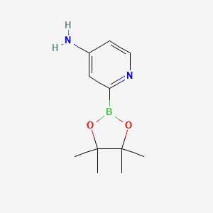 2-(4,4,5,5-Tetramethyl-1,3,2-dioxaborolan-2-yl)pyridin-4-amine