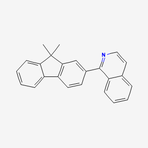 molecular formula C24H19N B1602648 1-(9,9-Dimethyl-9H-fluoren-2-yl)isoquinoline CAS No. 435277-99-9