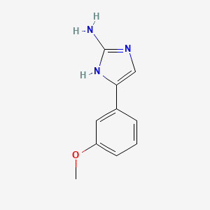 molecular formula C10H11N3O B1602649 5-(3-Methoxyphenyl)-1H-imidazol-2-amine CAS No. 933722-31-7