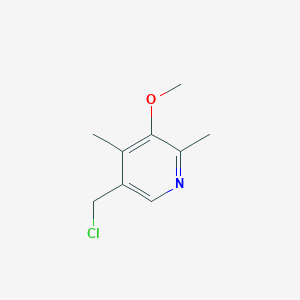 molecular formula C9H12ClNO B1602651 5-(Chloromethyl)-3-methoxy-2,4-dimethylpyridine CAS No. 943315-20-6