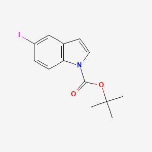 molecular formula C13H14INO2 B1602657 tert-Butyl 5-iodo-1H-indole-1-carboxylate CAS No. 374818-66-3