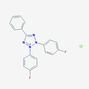 molecular formula C19H13ClF2N4 B160266 2,3-Bis(4-fluorophenyl)-5-phenyltetrazolium Chloride CAS No. 135788-09-9