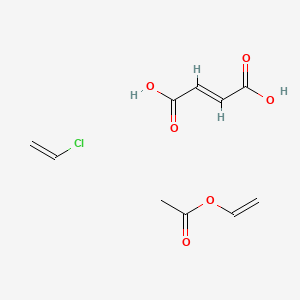molecular formula C10H13ClO6 B1602660 2-Butenedioic acid (2Z)-, polymer with chloroethene and ethenyl acetate CAS No. 9005-09-8