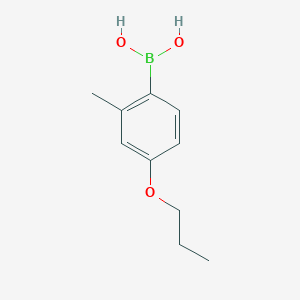 molecular formula C10H15BO3 B1602673 (2-Methyl-4-propoxyphenyl)boronic acid CAS No. 956894-26-1