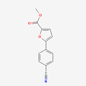 molecular formula C13H9NO3 B1602675 5-(4-氰基苯基)呋喃-2-甲酸甲酯 CAS No. 834884-75-2