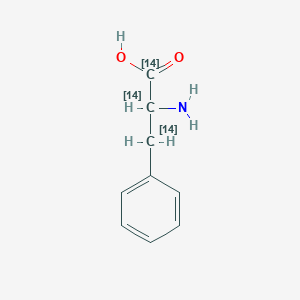 2-Amino-3-phenyl(1,2,3-14C3)propanoic acid