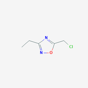 molecular formula C5H7ClN2O B1602682 5-(Chloromethyl)-3-ethyl-1,2,4-oxadiazole CAS No. 50737-34-3