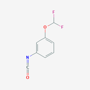 molecular formula C8H5F2NO2 B1602683 1-(Difluoromethoxy)-3-isocyanatobenzene CAS No. 39139-35-0