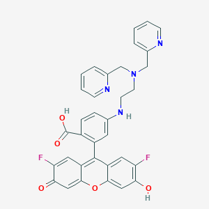 molecular formula C34H26F2N4O5 B1602689 6-[[2-[Bis(2-pyridinylmethyl)amino]ethyl]amino]-2',7'-difluoro-3',6'-dihydroxyspiro[isobenzofuran-1(3H),9'-[9H]xanthen]-3-one CAS No. 443302-09-8
