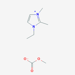 molecular formula C9H16N2O3 B1602690 1-Ethyl-2,3-dimethylimidazolium methyl carbonate CAS No. 625120-68-5