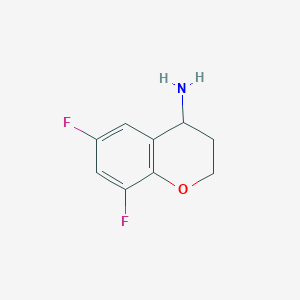 molecular formula C9H9F2NO B1602693 6,8-Difluorochroman-4-amine CAS No. 886762-80-7