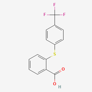 B1602695 2-[[4-(Trifluoromethyl)phenyl]thio] benzoic acid CAS No. 895-45-4