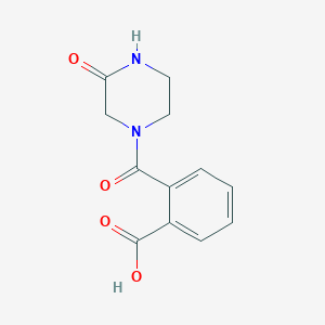 molecular formula C12H12N2O4 B1602701 2-(3-Oxopiperazine-1-carbonyl)benzoic acid CAS No. 889958-03-6
