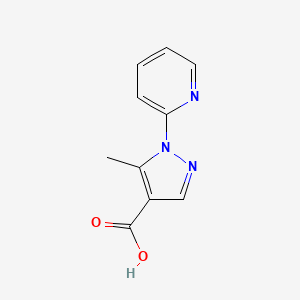 molecular formula C10H9N3O2 B1602702 5-Methyl-1-(pyridin-2-yl)-1H-pyrazole-4-carboxylic acid CAS No. 241798-60-7