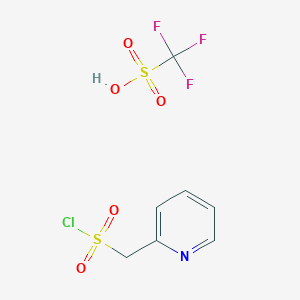 molecular formula C7H7ClF3NO5S2 B1602705 (2-Pyridylmethyl)sulfonyl chloride triflate CAS No. 882564-09-2