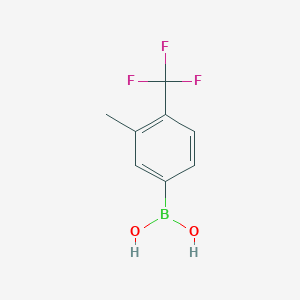 molecular formula C8H8BF3O2 B1602707 (3-Methyl-4-(trifluoromethyl)phenyl)boronic acid CAS No. 864759-67-1