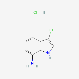 molecular formula C8H8Cl2N2 B1602710 3-chloro-1H-indol-7-amine hydrochloride CAS No. 200482-54-8