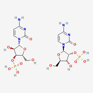 molecular formula C18H28N6O16P2 B1602722 Cytidine-2',3'-monophosphoric acid CAS No. 27214-06-8