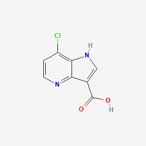 molecular formula C8H5ClN2O2 B1602724 7-Chloro-1H-pyrrolo[3,2-B]pyridine-3-carboxylic acid CAS No. 1190315-20-8