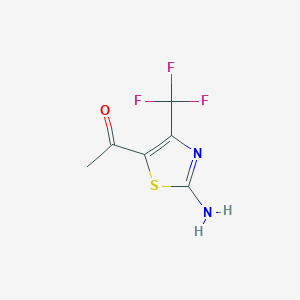 1-(2-Amino-4-(trifluoromethyl)thiazol-5-yl)ethanone