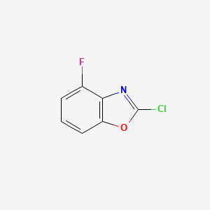 molecular formula C7H3ClFNO B1602726 2-Chloro-4-fluorobenzo[d]oxazole CAS No. 1163123-39-4
