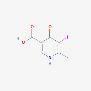 molecular formula C7H6INO3 B1602740 5-Iodo-6-methyl-4-oxo-1,4-dihydropyridine-3-carboxylic acid CAS No. 244638-94-6