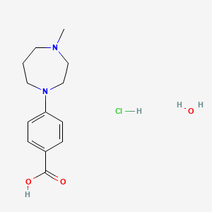 B1602746 4-(4-Methylperhydro-1,4-diazepin-1-yl)benzoic acid hydrochloride hydrate CAS No. 906352-84-9