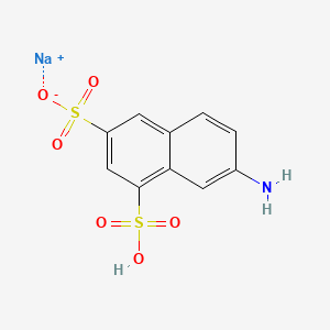 molecular formula C10H7NNaO6S2- B1602751 7-Aminonaphthalene-1,3-disulphonic acid, sodium salt CAS No. 842-16-0