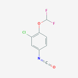 molecular formula C8H4ClF2NO2 B1602758 3-Chloro-4-(difluoromethoxy)phenyl isocyanate CAS No. 39479-97-5