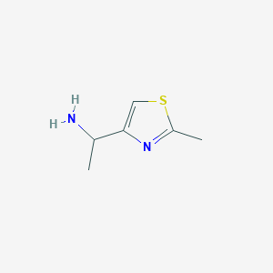 molecular formula C6H10N2S B1602762 1-(2-Methyl-thiazol-4-YL)-ethylamine CAS No. 317830-81-2