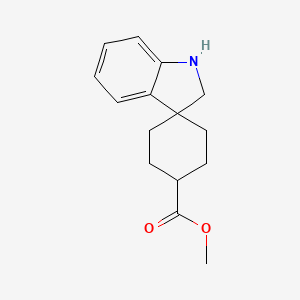 molecular formula C15H19NO2 B1602766 Methyl spiro[cyclohexane-1,3'-indoline]-4-carboxylate CAS No. 268538-23-4