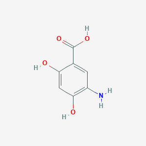 molecular formula C7H7NO4 B1602767 5-氨基-2,4-二羟基苯甲酸 CAS No. 69938-56-3