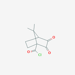 molecular formula C10H11ClO3 B160277 Bicyclo[2.2.1]heptane-1-carbonyl chloride, 7,7-dimethyl-2,3-dioxo- CAS No. 139399-01-2