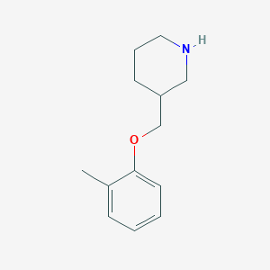 molecular formula C13H19NO B1602770 3-[(2-Methylphenoxy)methyl]piperidine CAS No. 785713-79-3