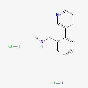 molecular formula C12H14Cl2N2 B1602773 1-(2-Pyridin-3-ylphenyl)methanamine dihydrochloride CAS No. 859833-18-4
