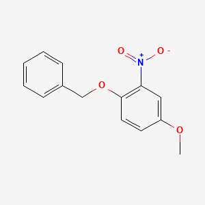 molecular formula C14H13NO4 B1602780 4-Methoxy-2-nitro-1-(phenylmethoxy)benzene CAS No. 82780-78-7