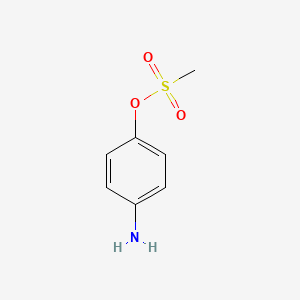 B1602784 Methanesulfonic acid 4-amino-phenyl ester CAS No. 24690-19-5